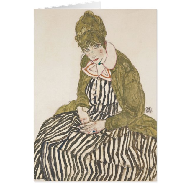 Cartão Arte de Schiele (Frente)