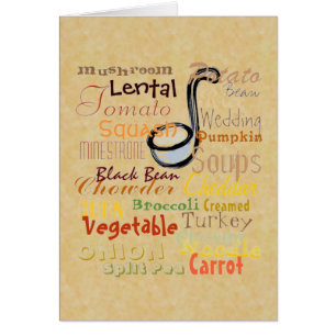 Cartão Arte de Sopa de grafite