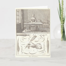 Cartão Arte d'Ecrire Arte do Escrevendo Enciclopédia Dide