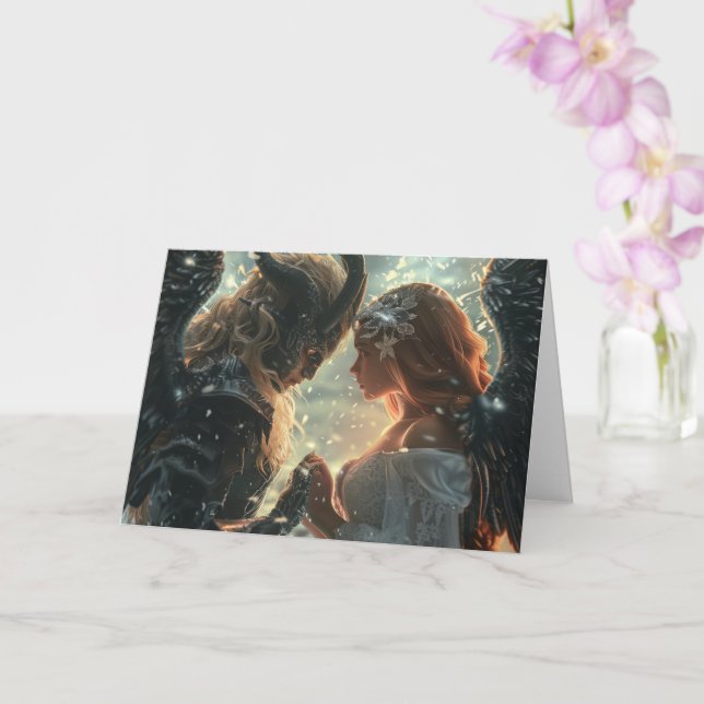 Cartão Arte Digital Amor Verdadeiro (Orquídea)