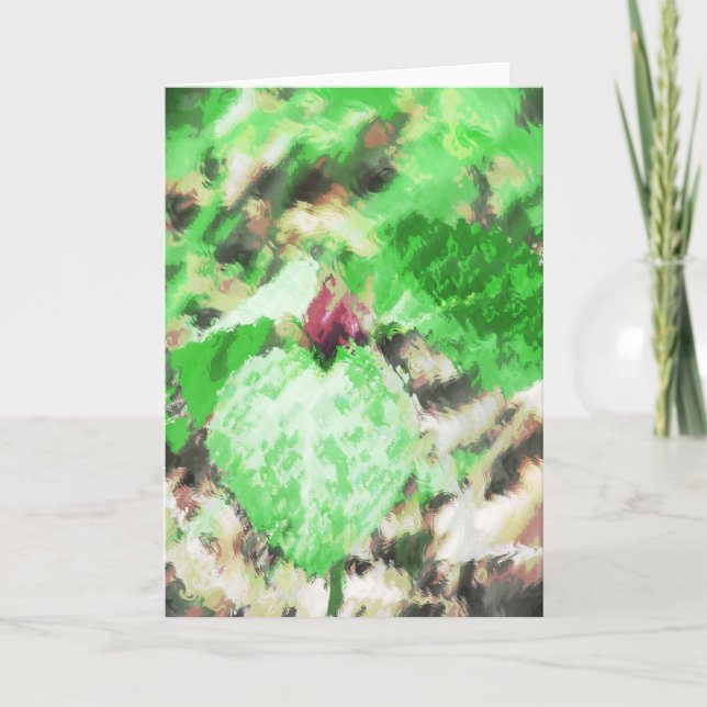 Cartão Arte Digital de primavera Wildflower (Frente)