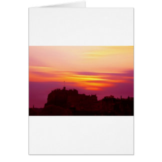 Cartão Arte Digital do Castelo de Edinburgh por David Eld