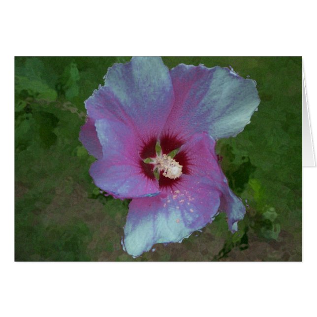 Cartão Arte digital "Flor de Largura" (Frente Horizontal)