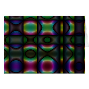 Cartão Arte Digital XO Abstrato