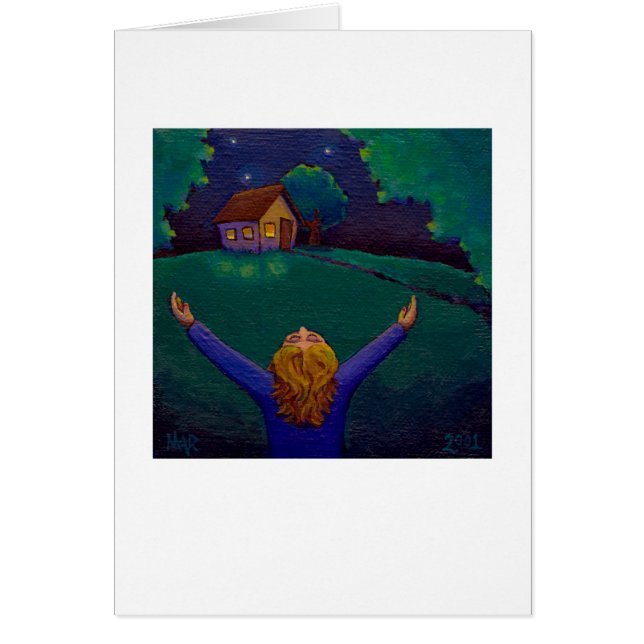 Cartão Arte do divertimento da aceitação da felicidade da (Frente)