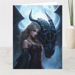 Cartão Arte do Dragão Místico