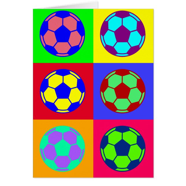 Cartão Arte do futebol do futebol (Frente)