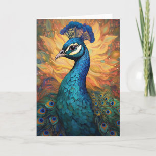 Cartão Arte do Pavão