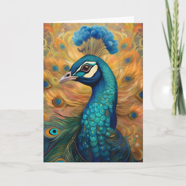 Cartão Arte do Pavão (Frente)