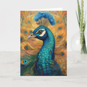 Cartão Arte do Pavão