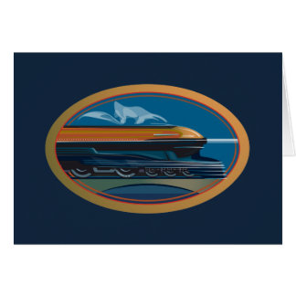 Cartão Arte do trem