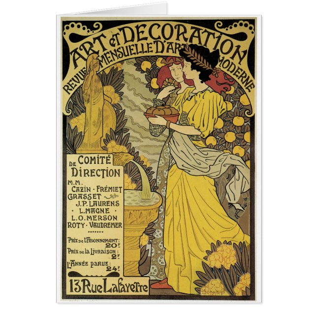 Cartão Arte e decoração (Frente)