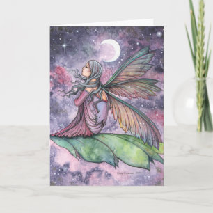 Cartão Arte em Aquarela da Fada se Distanciando Molly Har