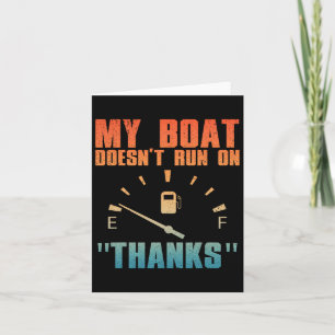 Cartão Arte Engraçada De Barcos Para Homens Barcos
