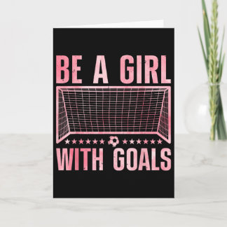 Cartão Arte engraçada de futebol para mulheres, jogadoras
