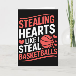 Cartão Arte engraçada de roubar corações para crianças no
