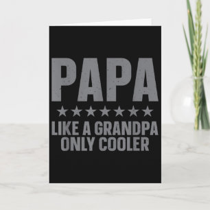 Cartão Arte engraçada do Papai para o avô dos netos Dia d
