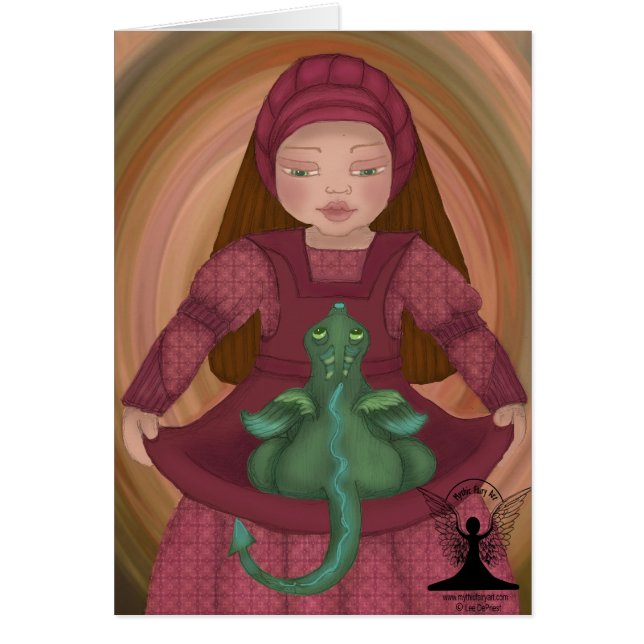 Cartão Arte feericamente mítico das criaturas da fantasia (Frente)