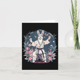 Cartão Arte Floral de Llama de MMA Taekwondo Kickboxing