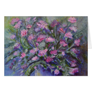 Cartão Arte floral dos "cravos"