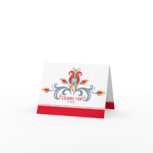 Arte Folclórica Escandinávia Dobrada Obrigado