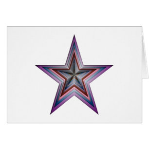 Cartão arte geométrica abstrato estrela