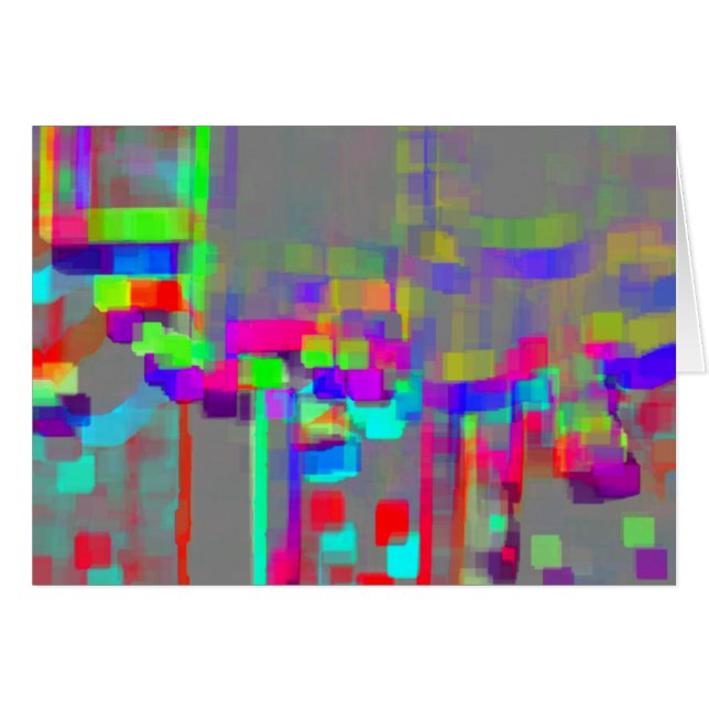 Cartão Arte Geométrica "Carrousel" (Frente Horizontal)