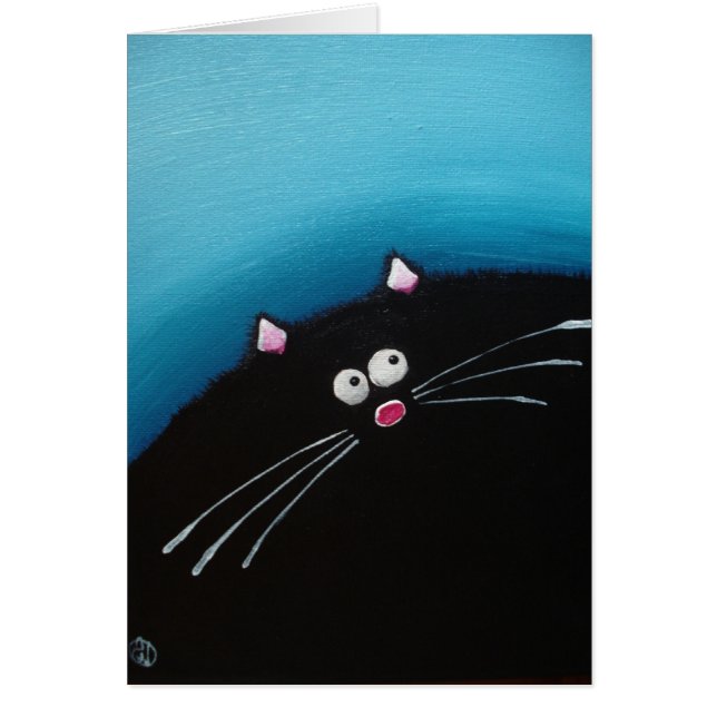 Cartão Arte gorda do gato (Frente)