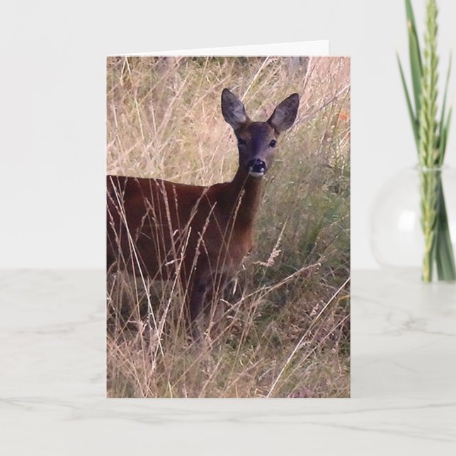 Cartão Arte gráfica de veado (Frente)