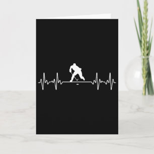 Cartão Arte Legal de Hockey no Gelo Para Homens Mulheres