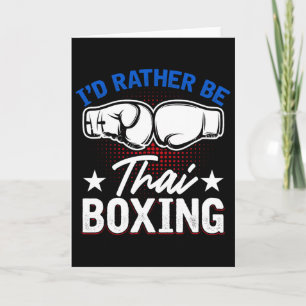 Cartão Arte Marcial Muay Thai Kickboxing Esportes Comt Ta