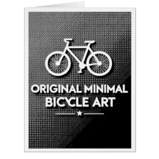 Cartão Arte Minimalista de Bicicleta