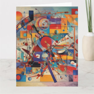 Cartão Arte Moderna Abstrata