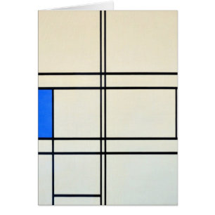 Cartão Arte moderna de Piet Mondrian