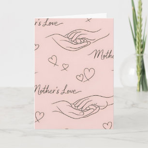 Cartão Arte Moderna Personalizada para Dia das Mães