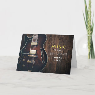 Cartão Arte Musical Música Está Sentindo