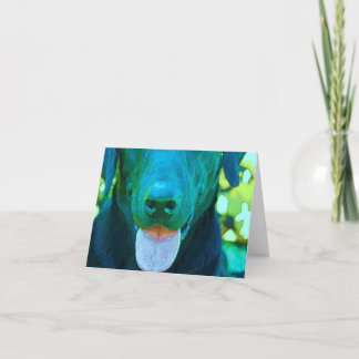 Cartão Arte no laboratório preto