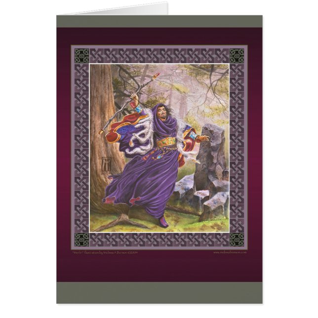 Cartão Arte nova do RPG de Merlin (Frente)
