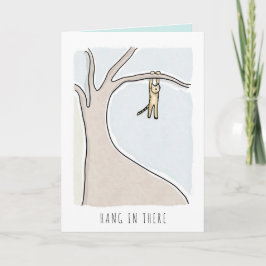 Cartão Arte original segura aí encorajamento