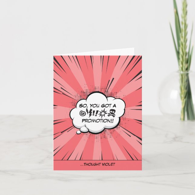 Cartão Arte personalizada de quadrinhos (Frente)