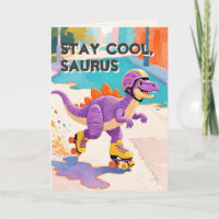 Arte Pintada à Mão | Dinosaur Folded Birthday