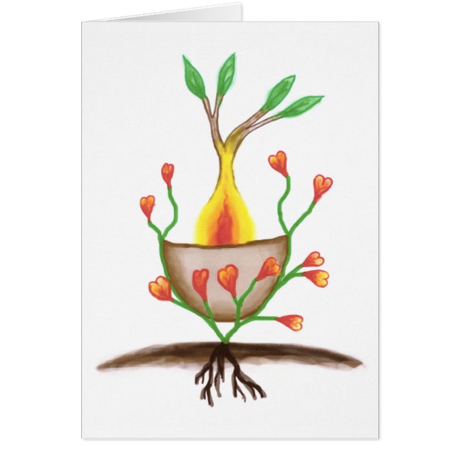 Cartão Arte Vegetal Infantil (Frente)