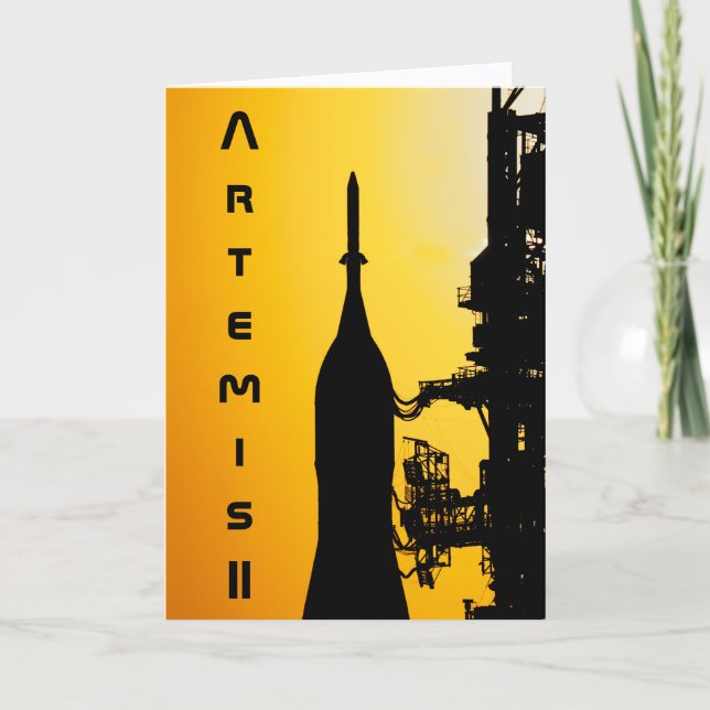 Cartão Artemis II to Launch Pad (Frente)