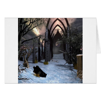 Cartão Artes abstratas da obscuridade da cidade