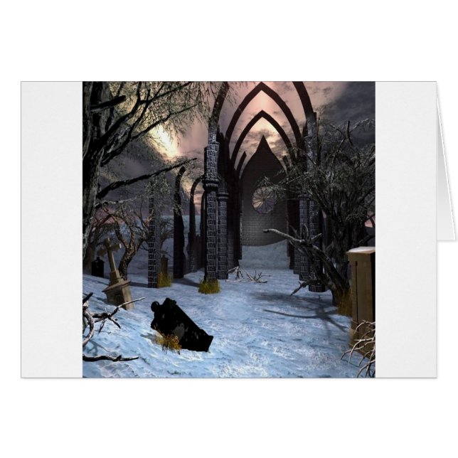 Cartão Artes abstratas da obscuridade da cidade (Frente Horizontal)