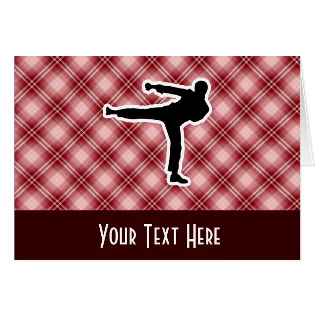 Cartão Artes marciais (Frente Horizontal)