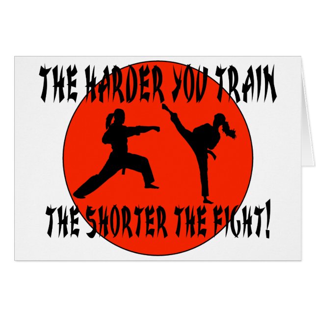 Cartão Artes marciais (Frente Horizontal)