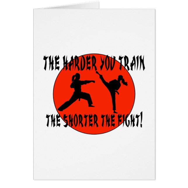 Cartão Artes marciais (Frente)