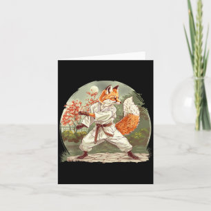 Cartão Artes Marciais Judô Fox Nature Kickboxing Taekwond