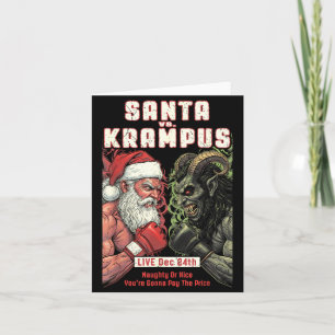 Cartão Artes Marciais Mistas MMA Natal Divertido Papai No